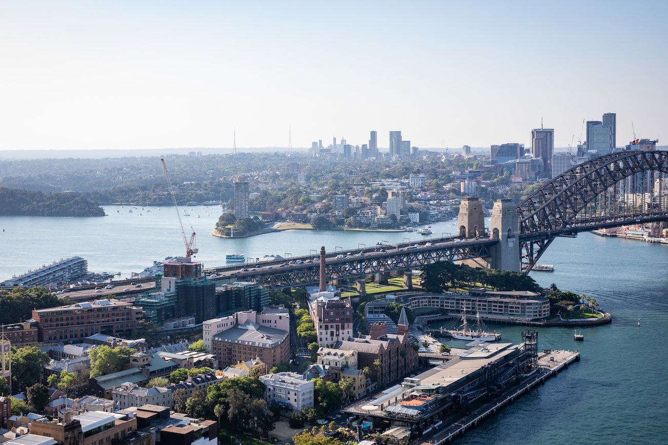 Aerial View of Sydney Harbour from Circular Quay - Ribbon Gang Asia + Oceania